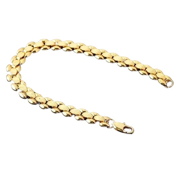 Gold Segmented Stackable Bracelet - Picture 2 of 10